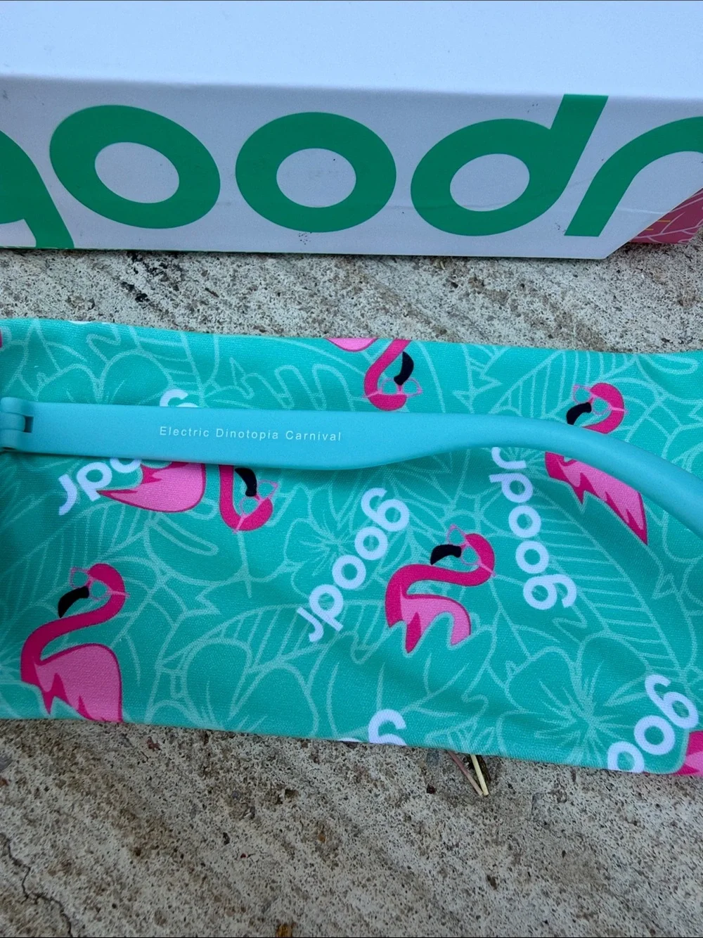 Goodr OG Electric Dinotopia Carnival Sunglasses